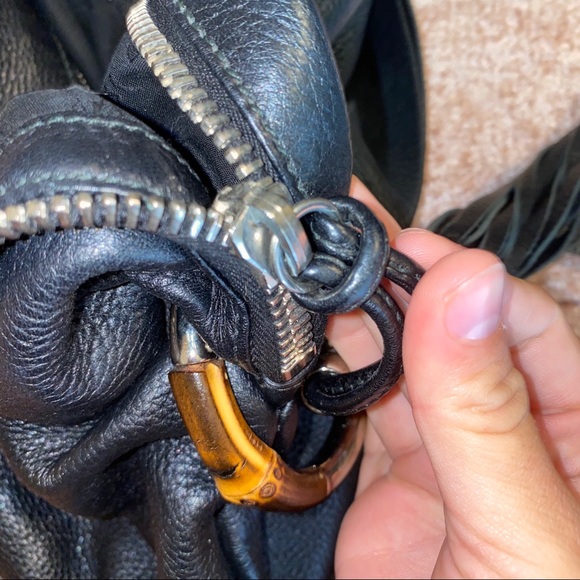 🤍Authentic Gucci Bamboo Soft Leather Soho Bag - Picture 4 of 7